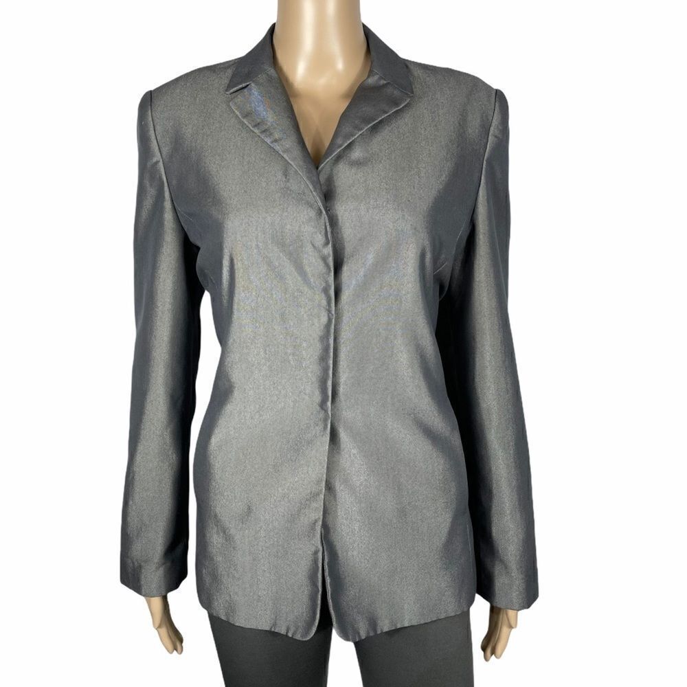 Pret A Porter Grey Button Up Jacket - Picture 2 of 13